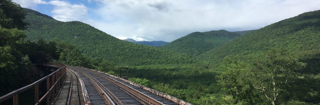 Railroad Connecting Arethusa and Ripley Falls Trailhead