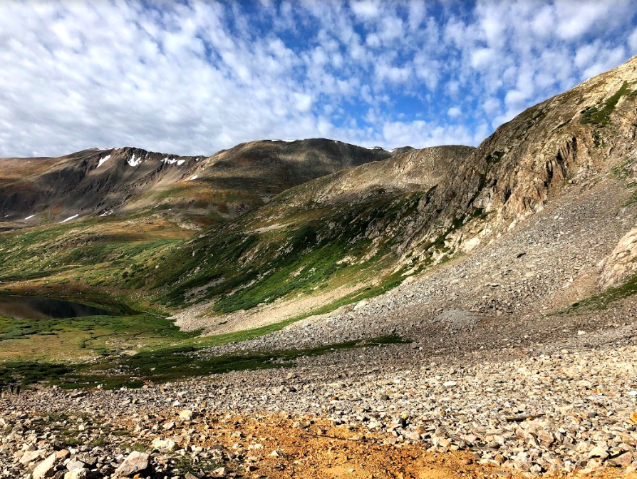 Looking back at Kite Lake