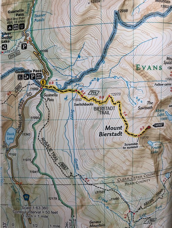 Mount Bierstadt Trail Map