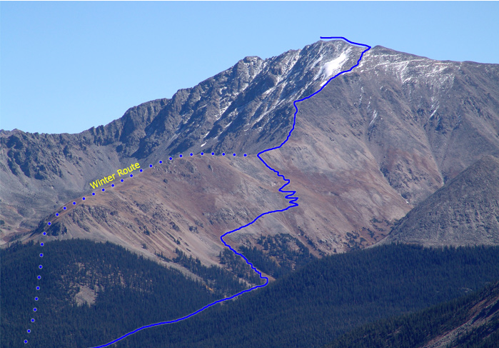 Winter Ascent from afar