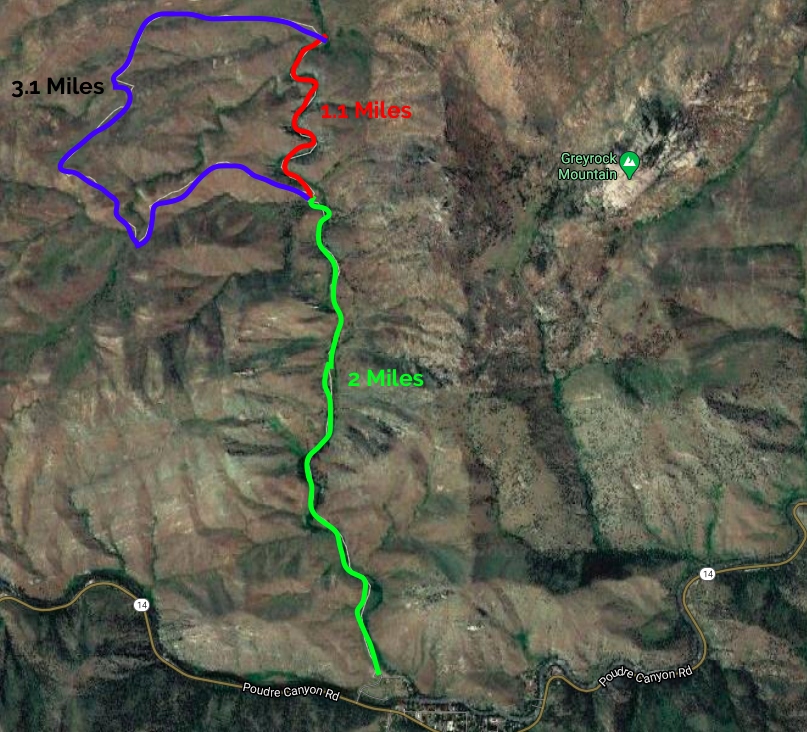 Hewlett Gulch Trail Map