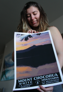 Mount Chocorua Poster In Hand
