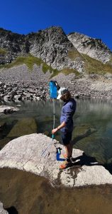 Testing flow rate of the Waki Waki Gravity Filter