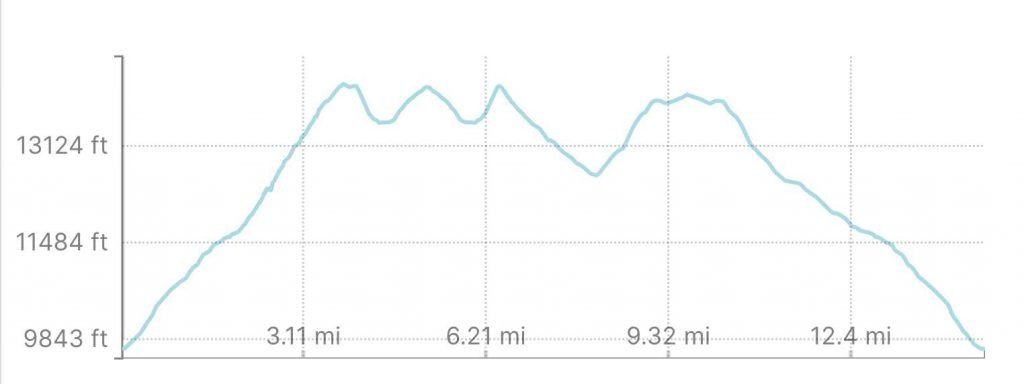 Mount Belford, Oxford & Missouri Mountain Elevation Profile
