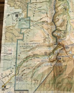 Blanca Peak & Ellingwood Point Trail Map