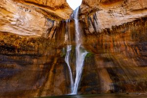 Calf Creek Falls And Pool of water