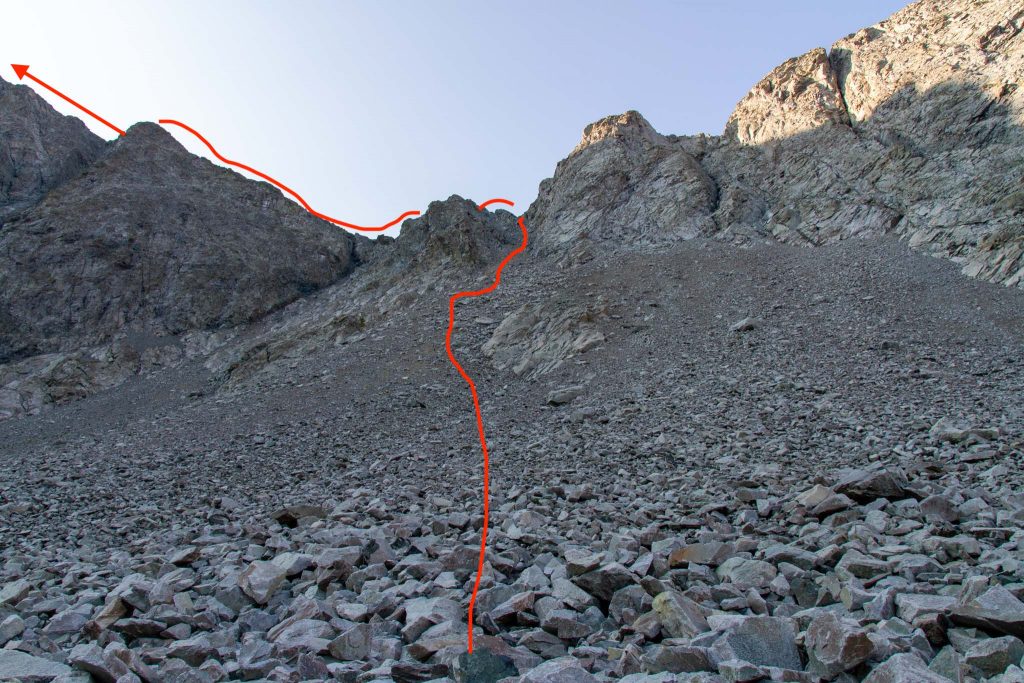 The Route From South Zapata Lake To Ellingwood