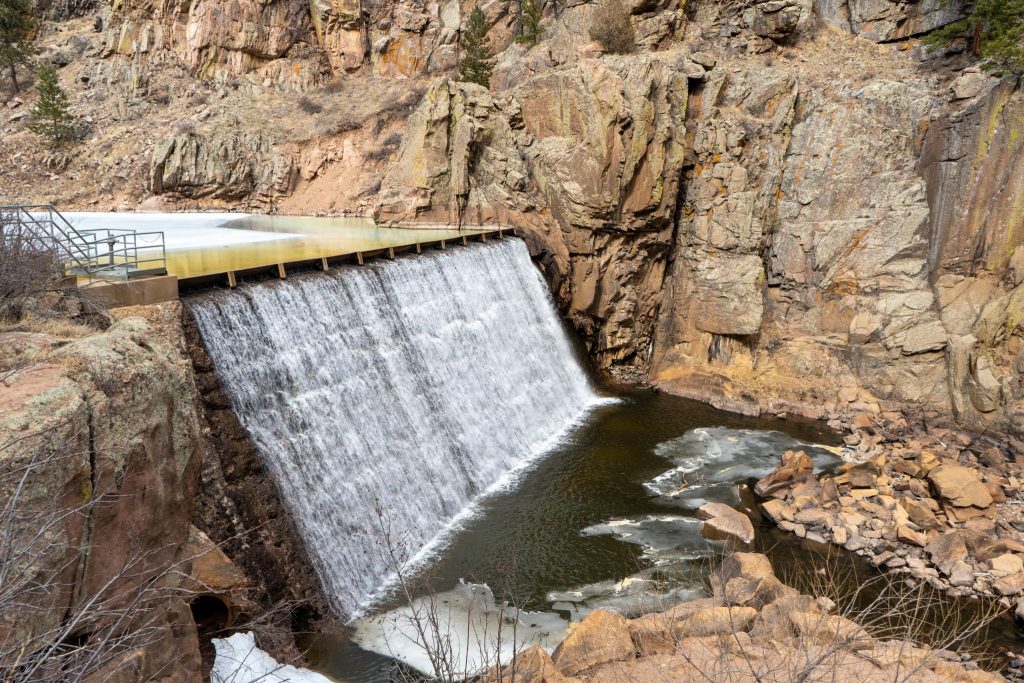 Dam for Longmont Reservoir