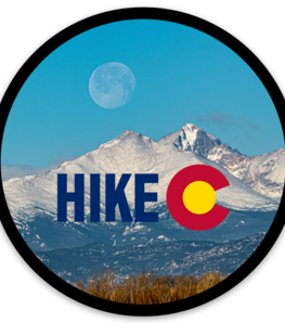 Hike Colorado Sticker With Longs Peak