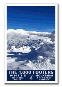 NH 48 Poster Mount Washington From Mount Pierce