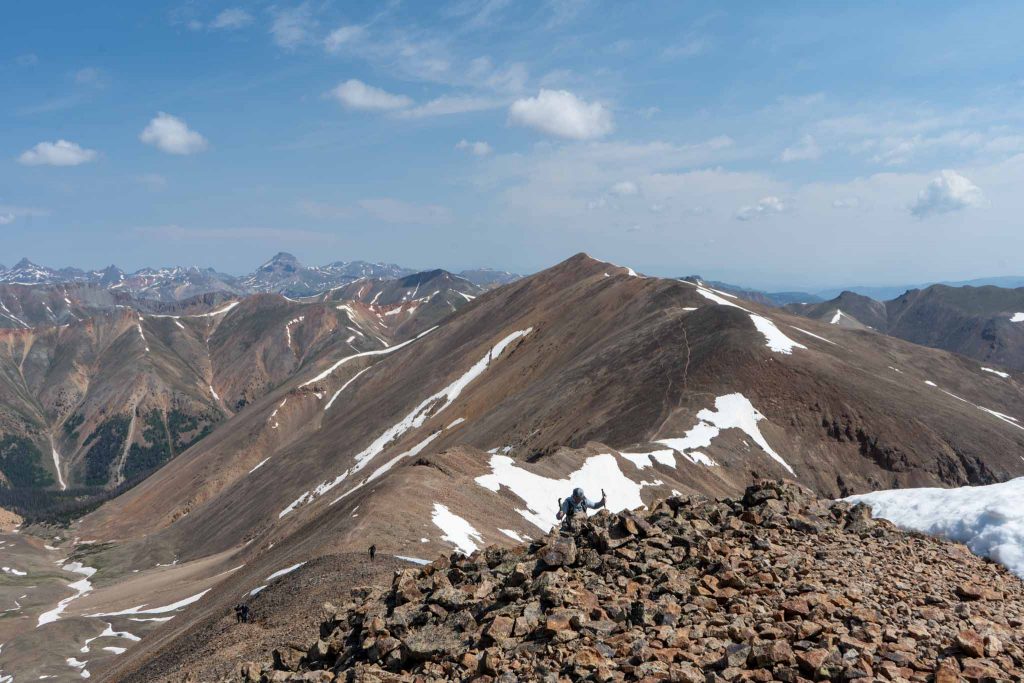 Redcloud Peak As Seen From Sunshine Peak Summit