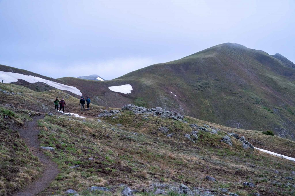 Continental divide trail from Willow Creek approach.