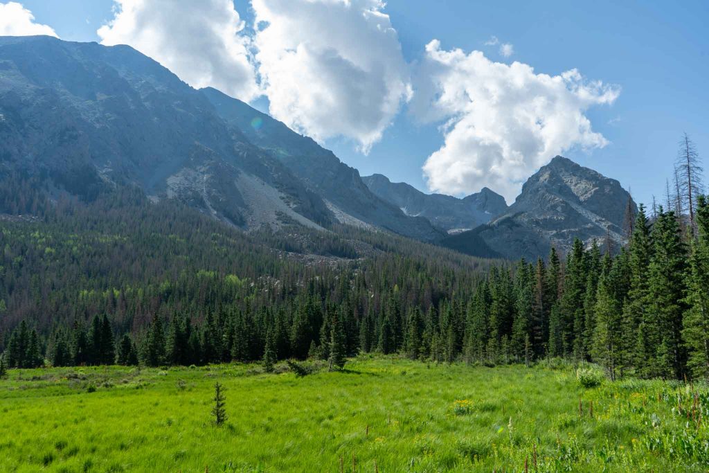 Early views after Lily Lake trailhead