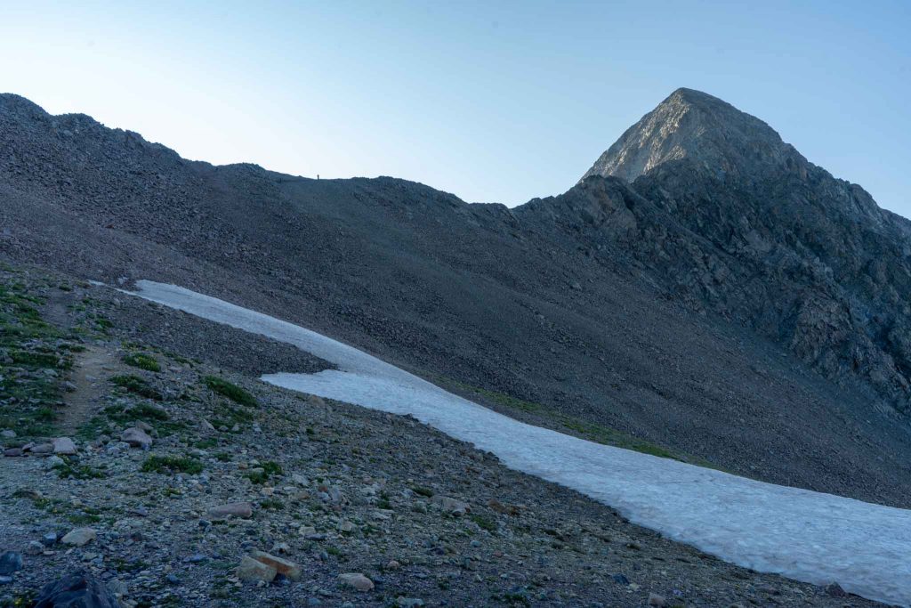 Mount Lindsey as seen from first saddle