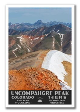 Uncompahgre Peak, Colorado 14er Poster