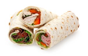 light lunch sliced wraps