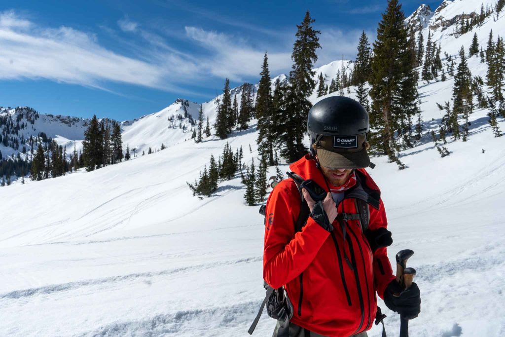 Backcountry skiing in Utah with Rocky Talkie