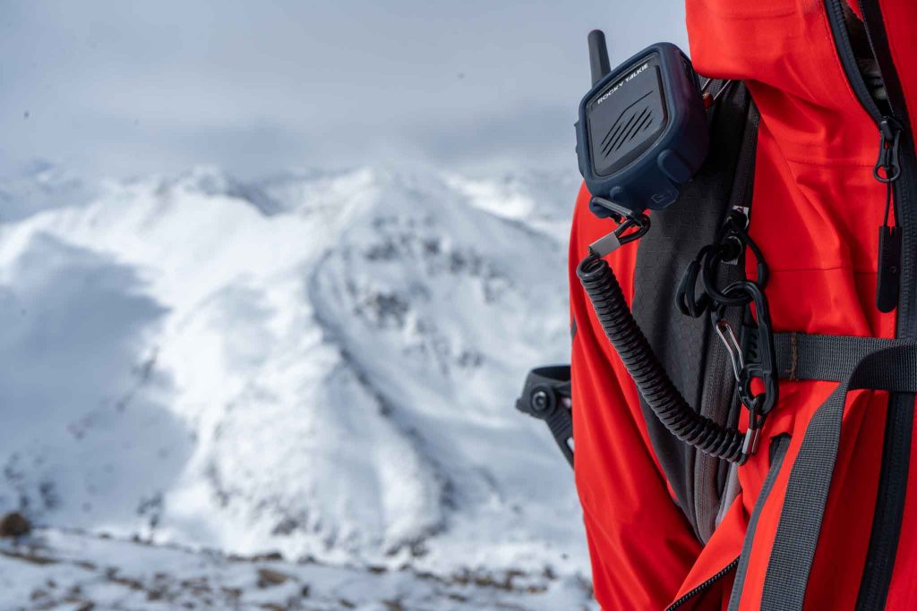Rocky Talkie on summit of Mount Elbert, Colorado