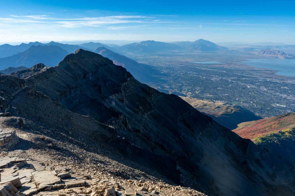Views south towards Mount Nebo