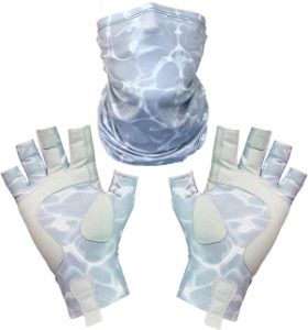 Adept Tackle UPF 50+ Fingerless Fishing Gloves