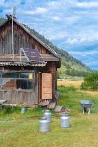 Solar panels on shed
