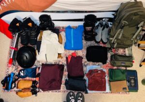 Gear for skiing Japan