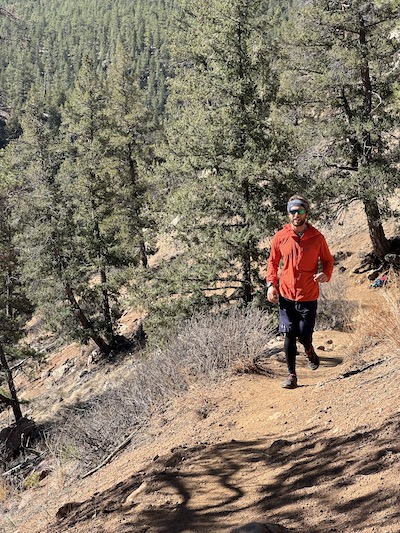 Trail Running In The Black Diamond Alpine Start Hoody