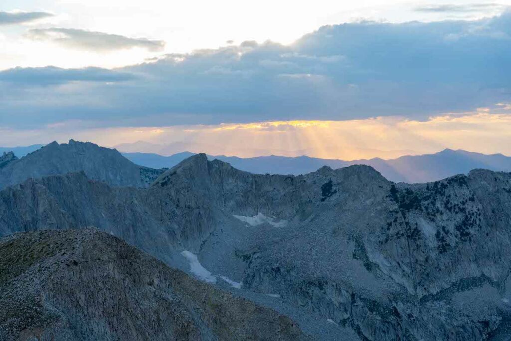 Pfeifferhorn summit at sunset