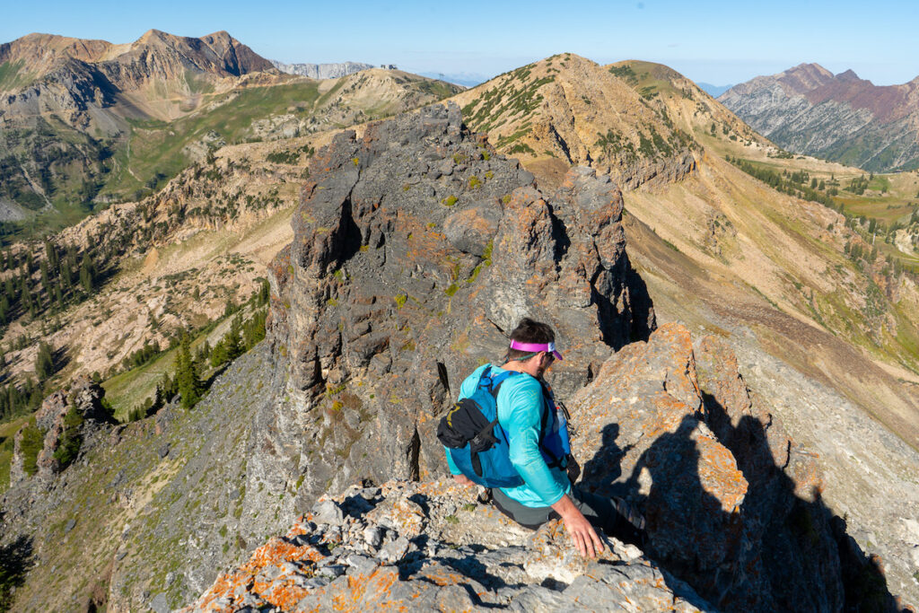 Devils Castle Traverse near the summit