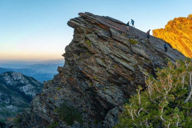 Early hiking along the ridge Early hiking along the ridge