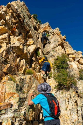 Heading up just after Cardiff Pass Heading up just after Cardiff Pass