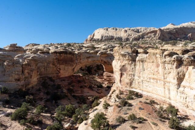 Hickman Bridge from Navajo Knobs Trail